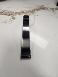 128 mm Center-to-Center Satin Nickel Strap Mirada Cabinet Pull