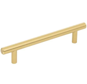 128 MM Center-to-Center Brushed Gold Naples Cabinet Bar Pull