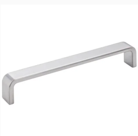 160 MM Center-to-Center Brushed Chrome Square Asher Cabinet Pull