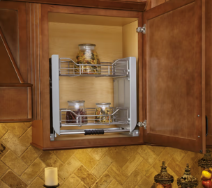 22-1/4" 2-Shelf Pull-Down Shelving System