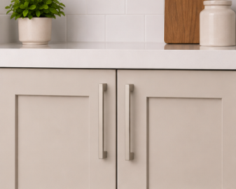160 MM Center-to-Center Satin Nickel Square Sutton Cabinet Bar Pull