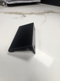 3" Overall Length Matte Black Edgefield Cabinet Tab Pull