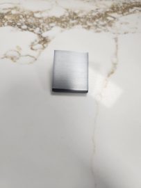 1-1/4" Overall Length Brushed Chrome Edgefield Cabinet Tab Pull