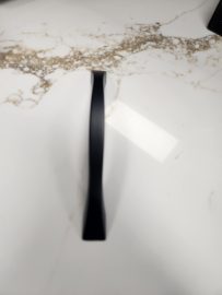 160 mm Center-to-Center Matte Black Flared Philip Cabinet Pull