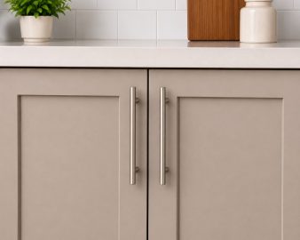 128MM Center-to-Center Satin Nickel Naples Cabinet Bar Pull