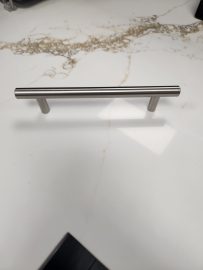 128 mm Center-to-Center Satin Nickel Naples Cabinet Bar Pull