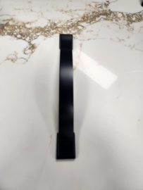 6" Overall Length Matte Black Edgefield Cabinet Tab Pull
